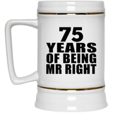 75th Anniversary 75 Years Of Being Mr Right - Beer Stein