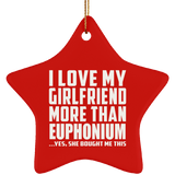 I Love My Girlfriend More Than Euphonium - Star Ornament