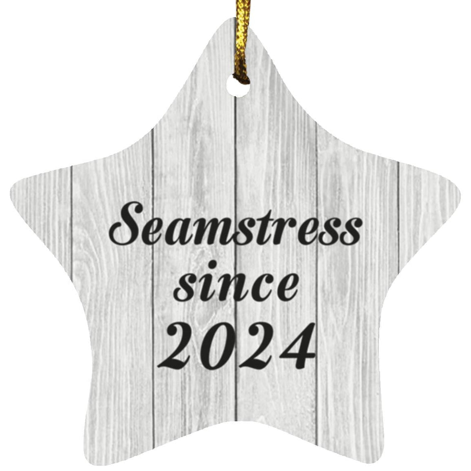 Seamstress Since 2024 - Star Ornament F