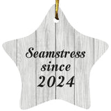 Seamstress Since 2024 - Star Ornament F