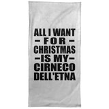 All I Want For Christmas Is My Cirneco Dell'etna - Hand Towel