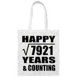 Happy 89th Anniversary Square Root of 7921 Years & Counting - Tote Bag White