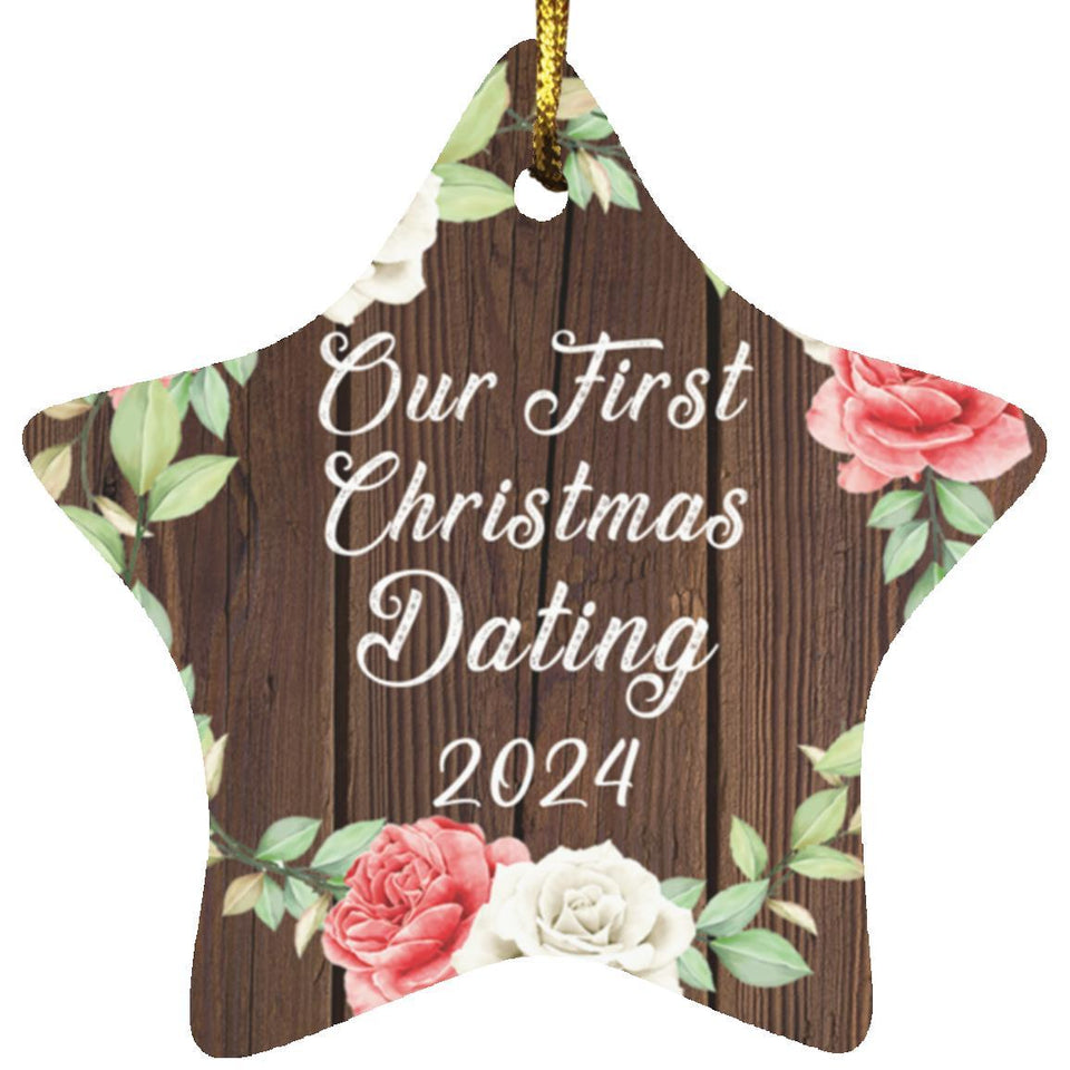Our First Christmas Dating 2024 - Star Ornament A