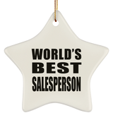 World's Best Salesperson - Star Ornament