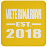 Veterinarian Established EST. 2018 - Drink Coaster