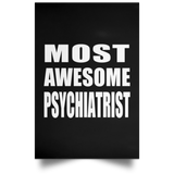 Most Awesome Psychiatrist - Poster Portrait