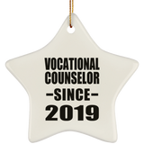 Vocational Counselor Since 2019 - Star Ornament