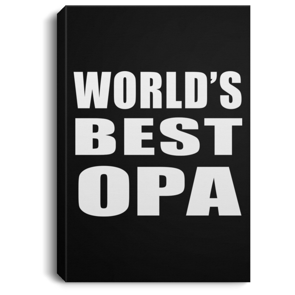World's Best Opa - Canvas Portrait