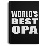 World's Best Opa - Canvas Portrait
