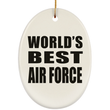 World's Best Air Force - Oval Ornament