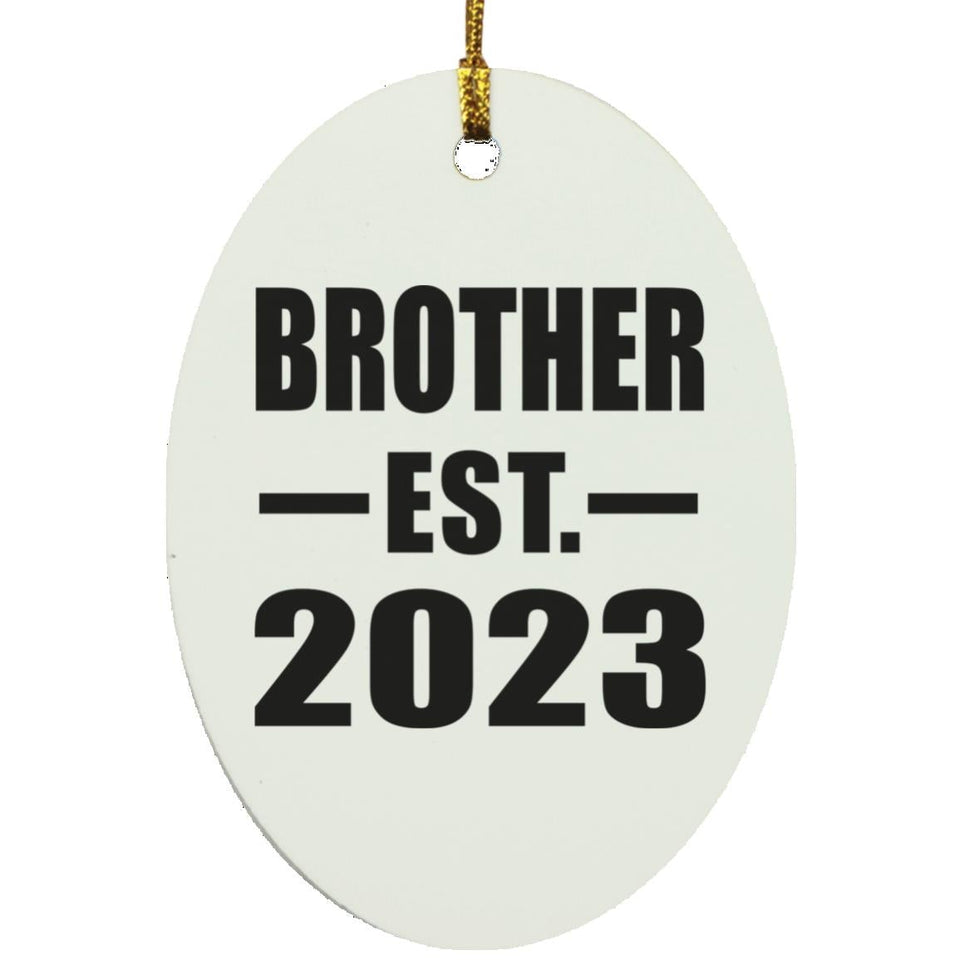 Brother Established EST. 2023 - Oval Ornament