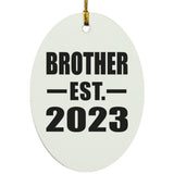 Brother Established EST. 2023 - Oval Ornament