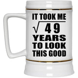 7th Birthday Took Square Root of 49 Years To Look Good - Beer Stein