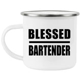 Blessed Bartender - 12oz Camping Mug