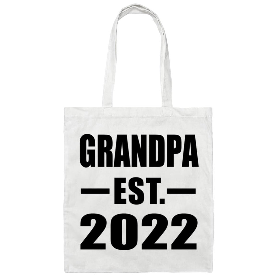 Grandpa Established EST. 2022 - Tote Bag White