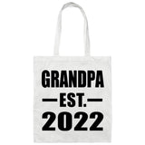 Grandpa Established EST. 2022 - Tote Bag White