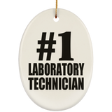 Number One #1 Laboratory Technician - Oval Ornament