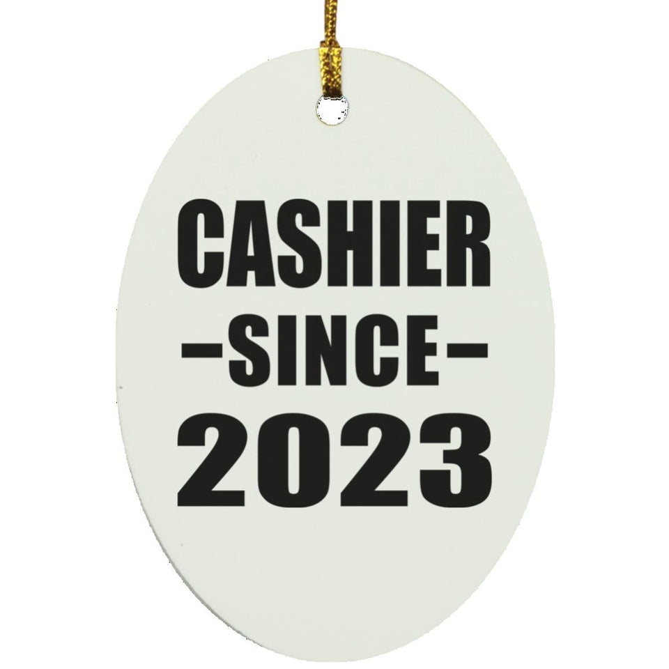 Cashier Since 2023 - Oval Ornament