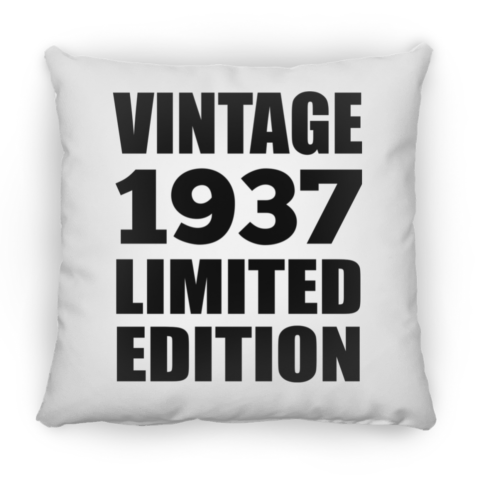 87th Birthday Vintage 1937 Limited Edition - Throw Pillow