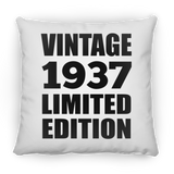 87th Birthday Vintage 1937 Limited Edition - Throw Pillow
