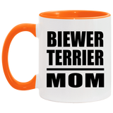 Biewer Terrier Mom - 11oz Accent Mug Orange