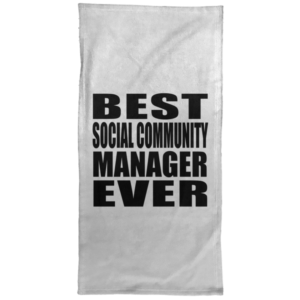 Best Social Community Manager Ever - Hand Towel