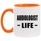 Audiologist Life - 11oz Accent Mug Orange