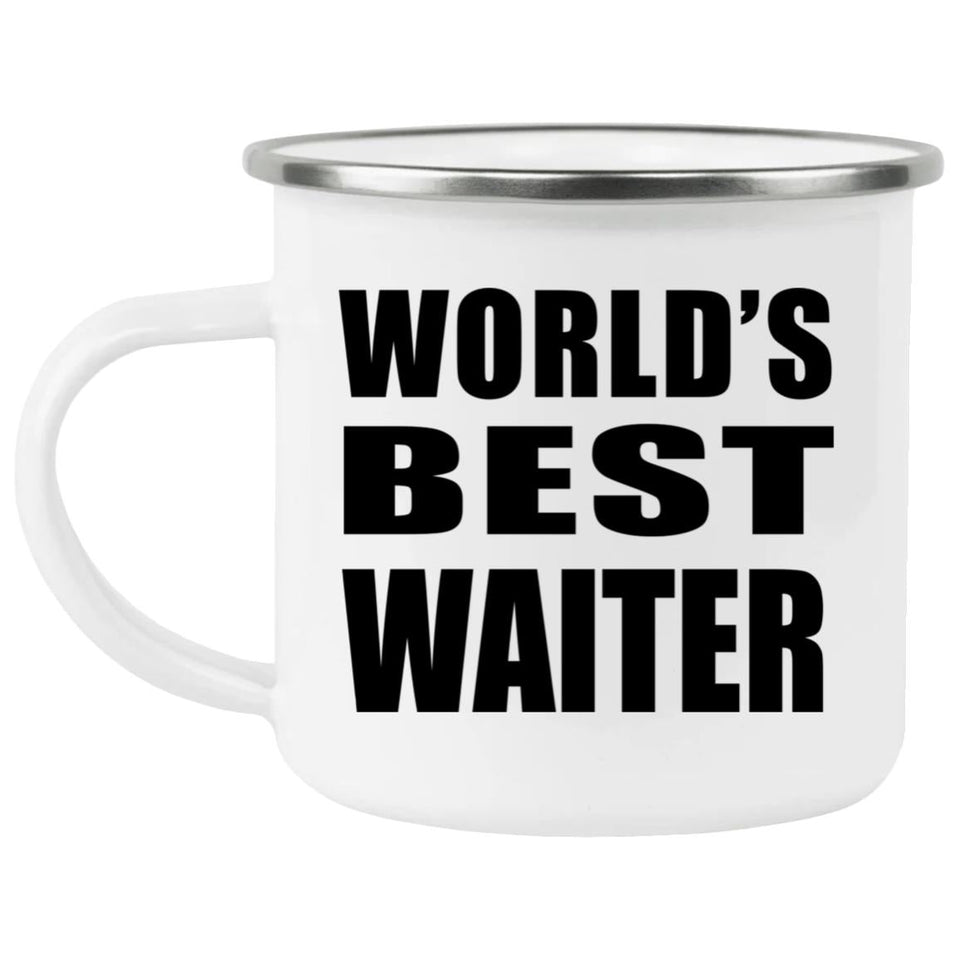 World's Best Waiter - 12oz Camping Mug