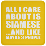 All I Care About Is Siamese - Drink Coaster