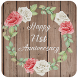 Happy 71st Anniversary - Drink Coaster B