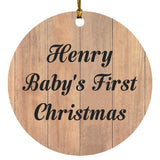 Henry Baby's First Christmas - Circle Ornament C