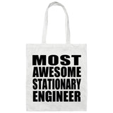 Most Awesome Stationary Engineer - Tote Bag White