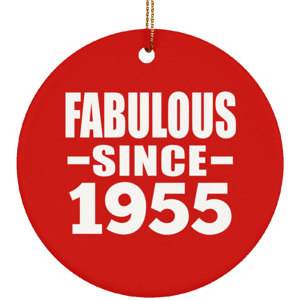 69th Birthday Fabulous Since 1955 - Circle Ornament
