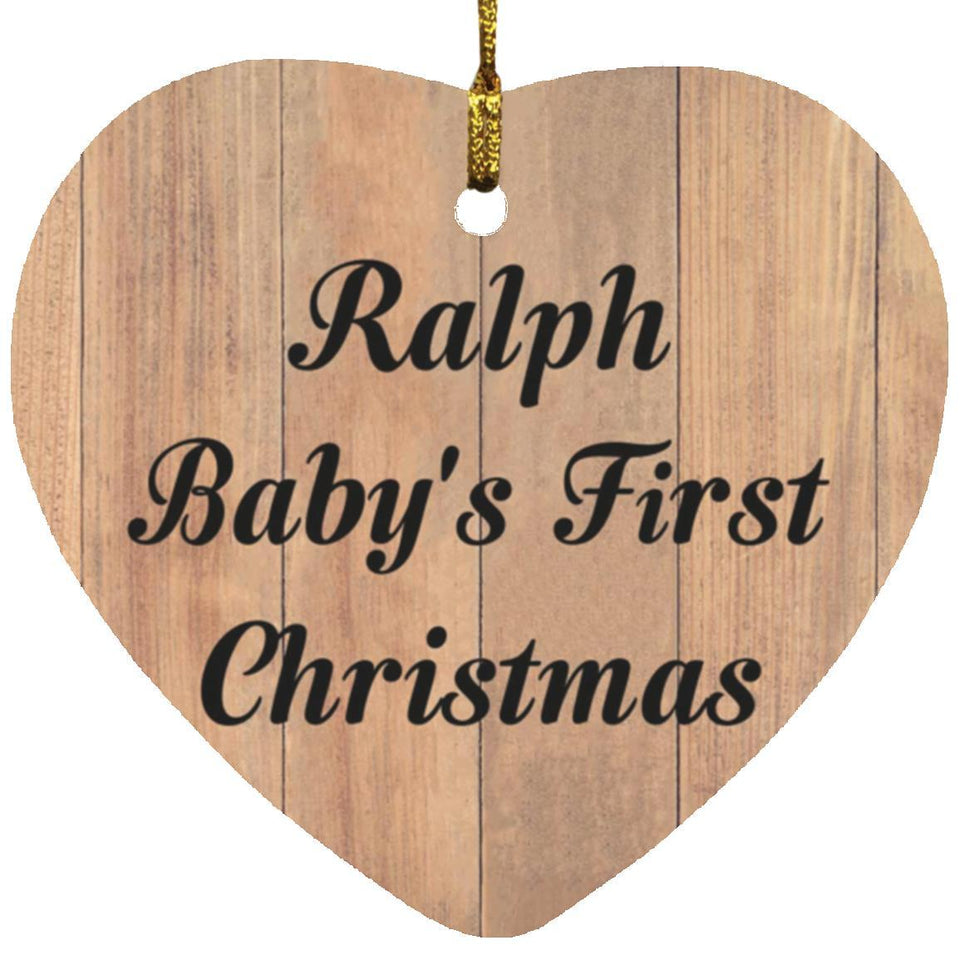 Ralph Baby's First Christmas - Heart Ornament C