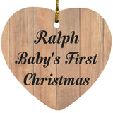 Ralph Baby's First Christmas - Heart Ornament C