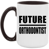 Future Orthodontist - 15oz Accent Mug Black