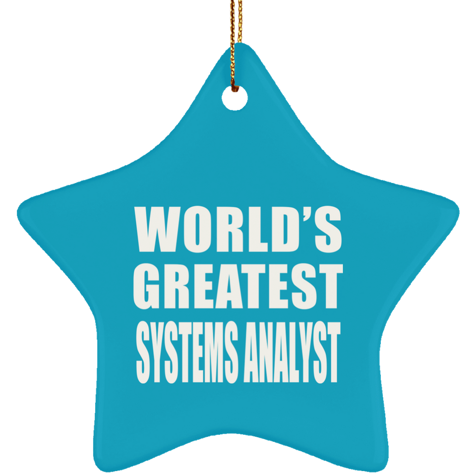 World's Greatest Systems Analyst - Star Ornament