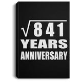 29th Anniversary Square Root of 841 Years Anniversary - Canvas Portrait
