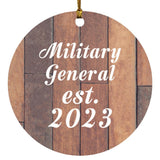Military General Established Est. 2023 - Circle Ornament E