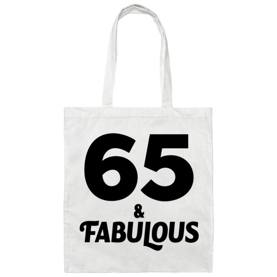 65th Birthday 65 & Fabulous - Tote Bag White