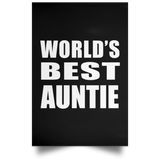 World's Best Auntie - Poster Portrait