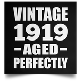 105th Birthday Vintage 1919 Aged Perfectly - Poster Square