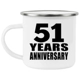 51st Anniversary 51 Years - 12oz Camping Mug