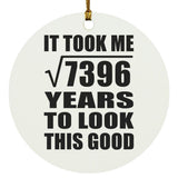 86th Birthday Took Square Root of 7396 Years To Look Good - Circle Ornament