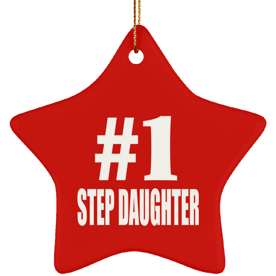 Number One #1 Step Daughter - Star Ornament