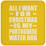 All I Want For Christmas Is My Portuguese Water Dog - Coaster