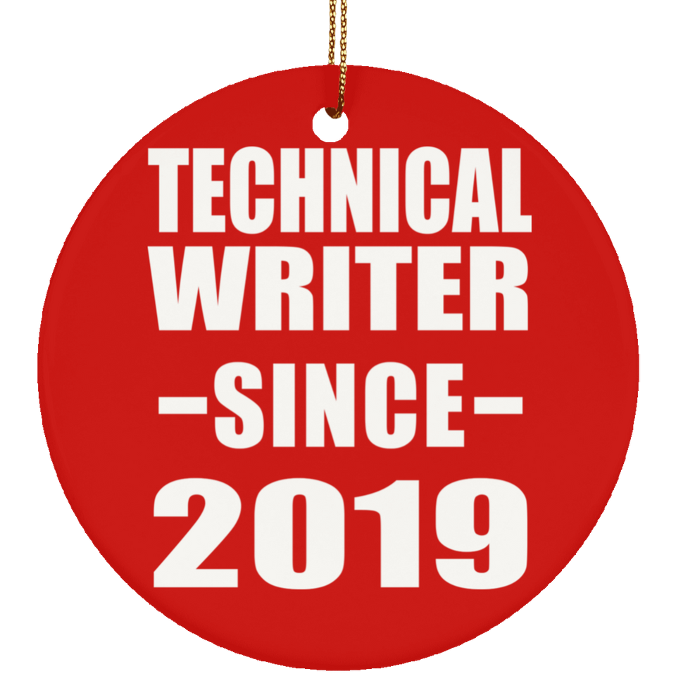 Technical Writer Since 2019 - Circle Ornament