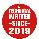 Technical Writer Since 2019 - Circle Ornament