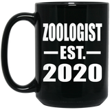 Zoologist Established EST. 2020 - 15oz Coffee Mug Black