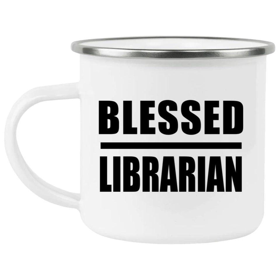 Blessed Librarian - 12oz Camping Mug